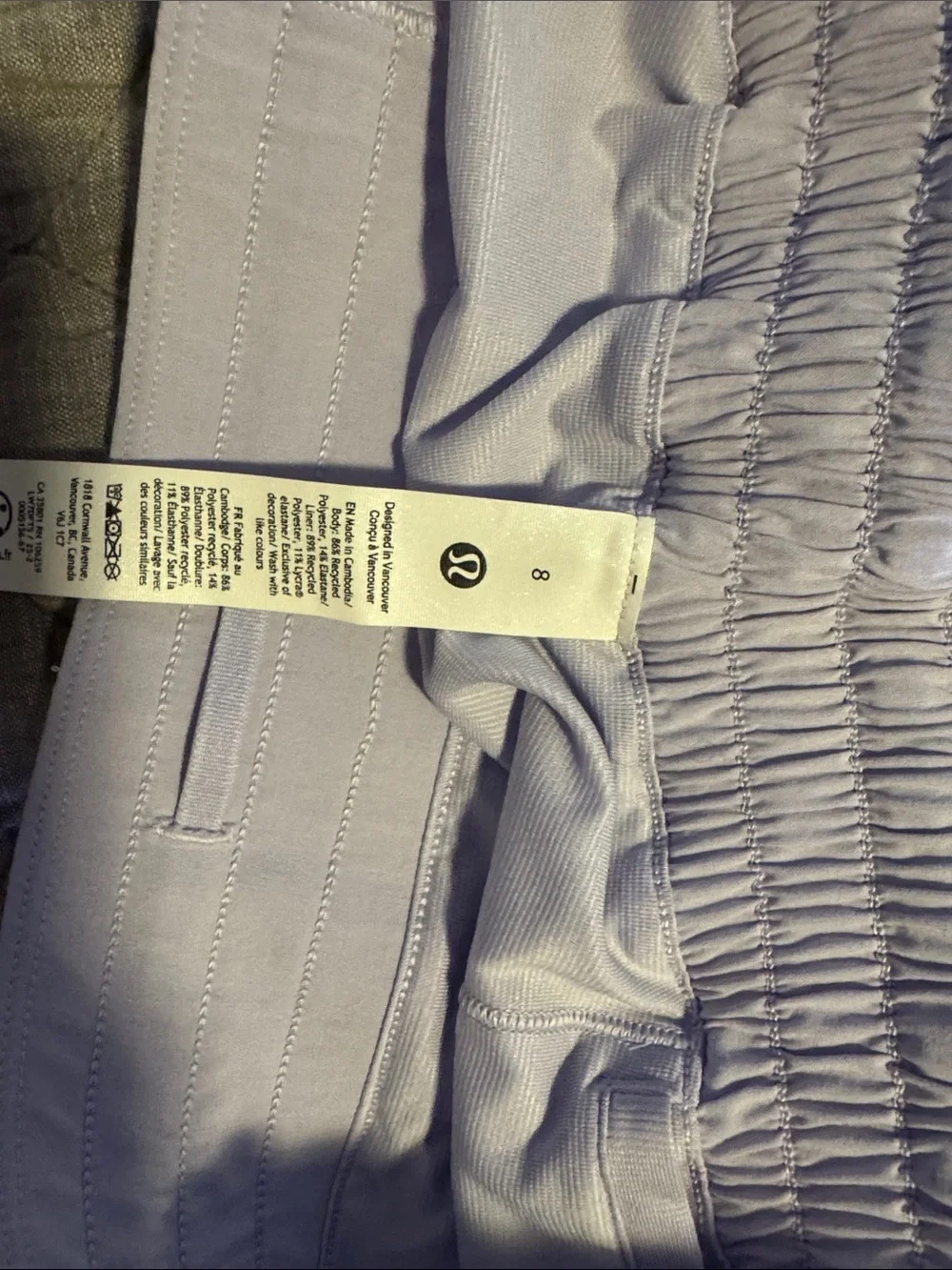 Lululemon Hotty hot 4 inch shorts with cute eyelet edge